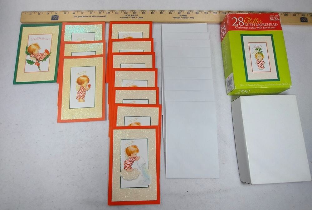 Vintage Ruth Morehead "Holly Babes" Christmas Cards Incomplete Lot - 11 Cards